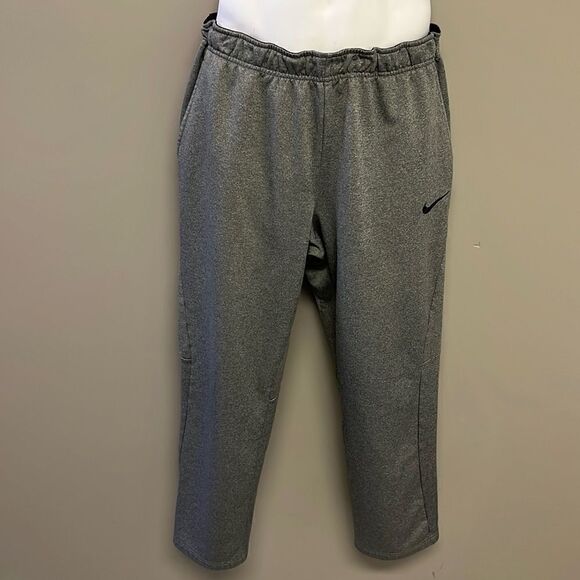 Nike Men’s Heather Gray Elastic Band w/ Drawstring & Pockets Sweatpants- Large - Picture 1 of 15